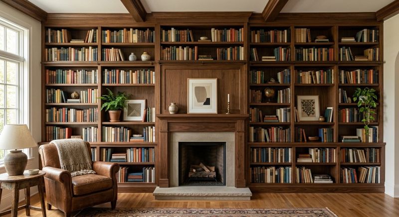 Custom Bookshelves Installation in Greensboro, NC